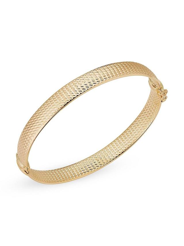 Womens 14K Yellow Gold Moto Bangle Product Image