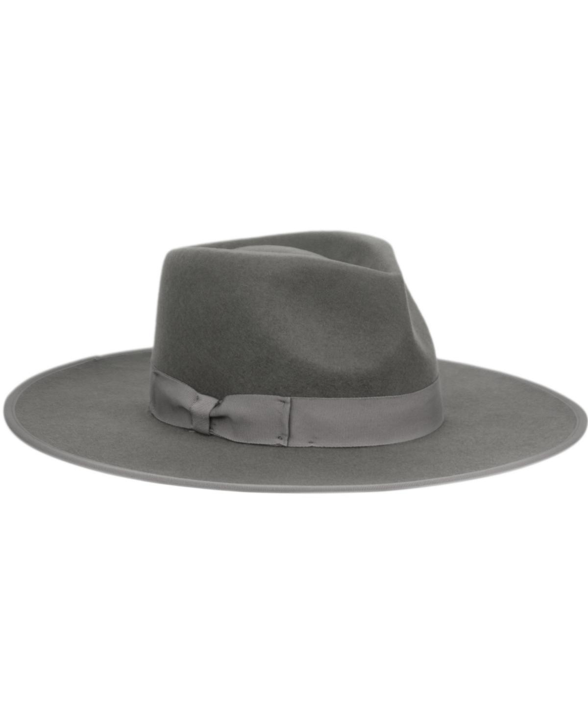 Angela & William Womens Wide Brim Felt Rancher Fedora Hat Product Image