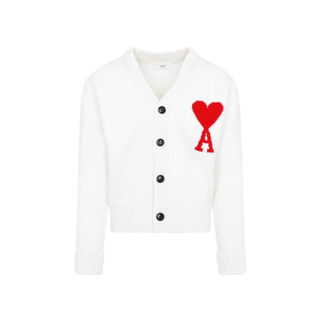 Ami Paris Sweater In White Product Image