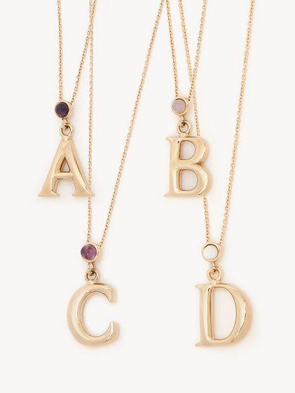 Alphabet necklace with pendant A Product Image