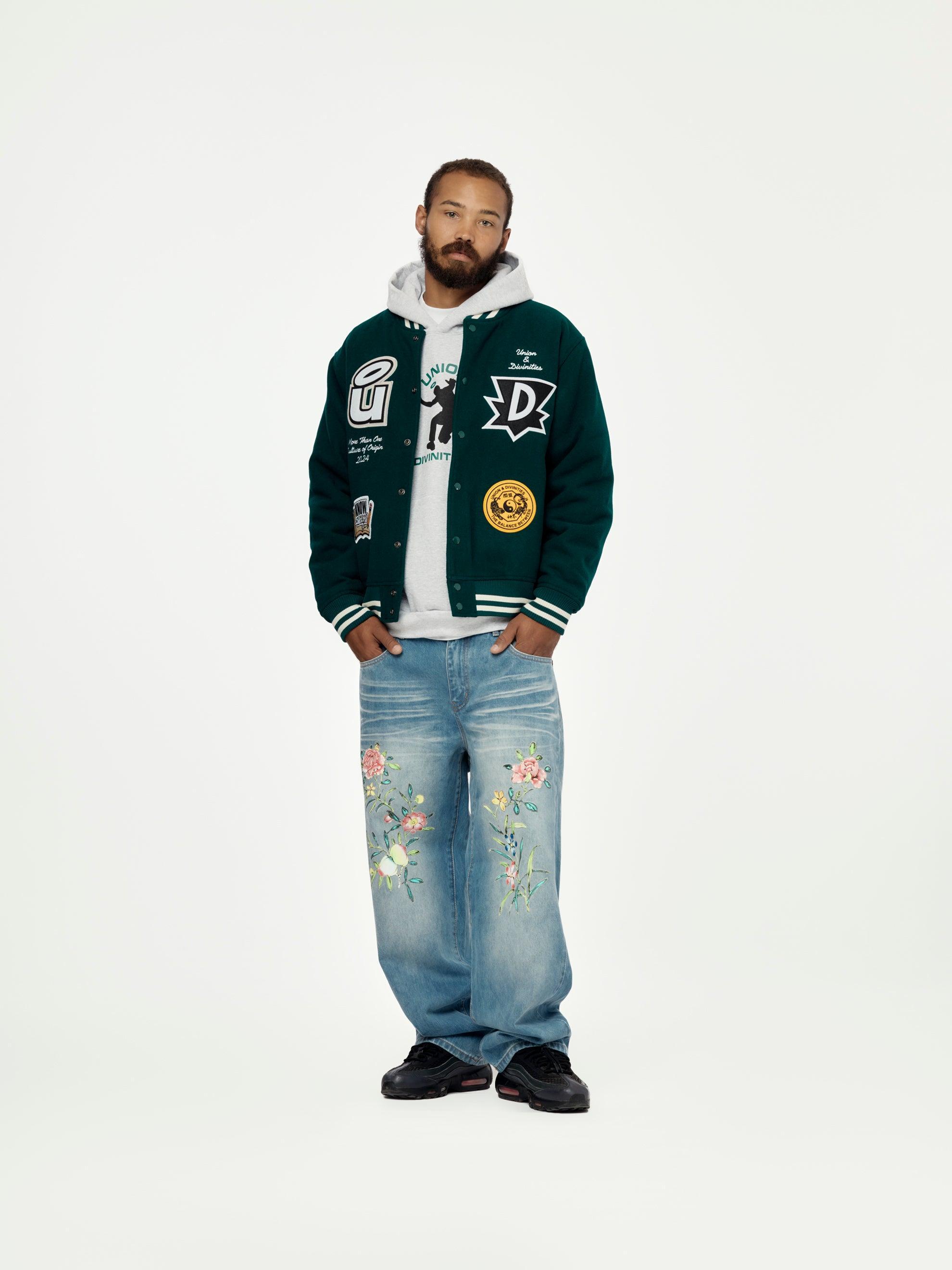 Divinities x Union Varsity Jacket (Dark Green) Product Image