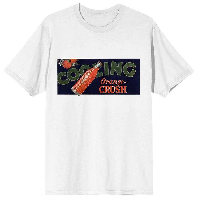 Mens Orange Crush Cooling Orange Tee White Product Image