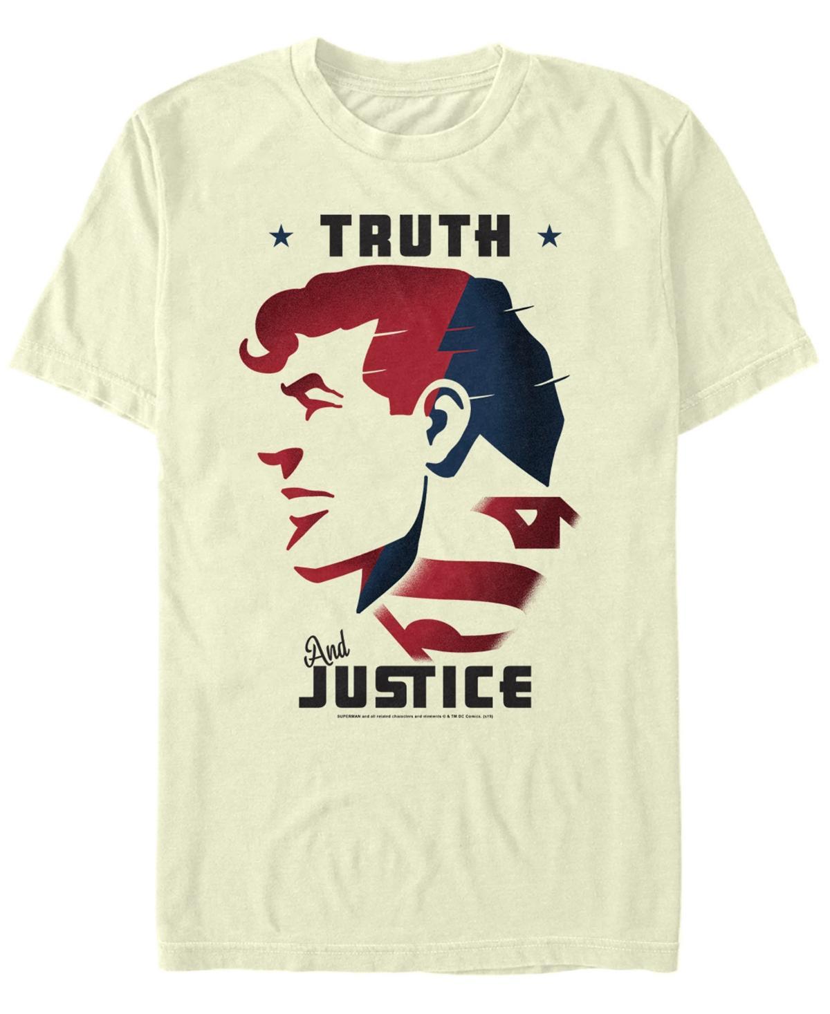 Mens DC Comics Superman Truth And Justice Head Shot Graphic Tee Product Image