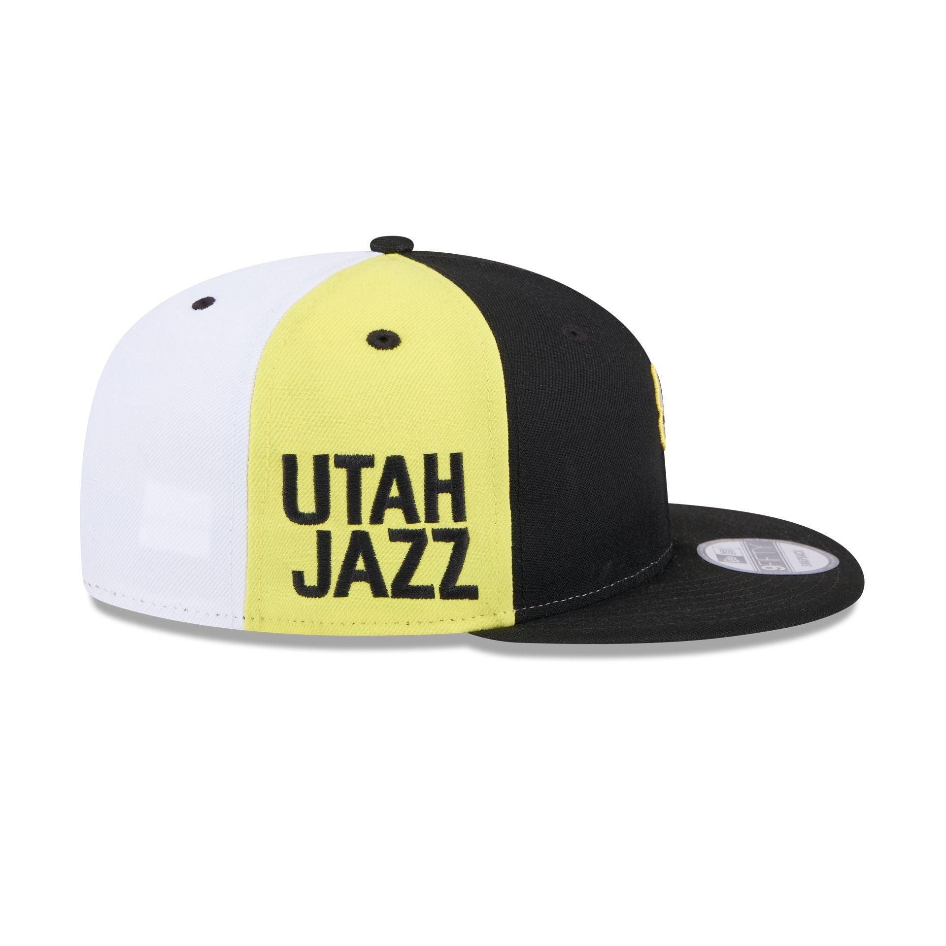 Utah Jazz Front Logoman 9FIFTY Snapback Hat Male Product Image