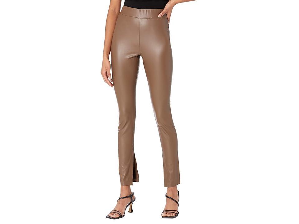 Blank NYC Leather Leggings with Slit in Love Much (Love Much) Women's Clothing Product Image