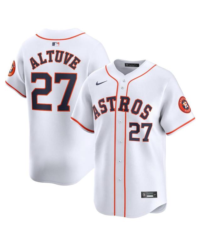 Mens Nike Jose Altuve White Houston Astros Home Limited Player Jersey - White Product Image