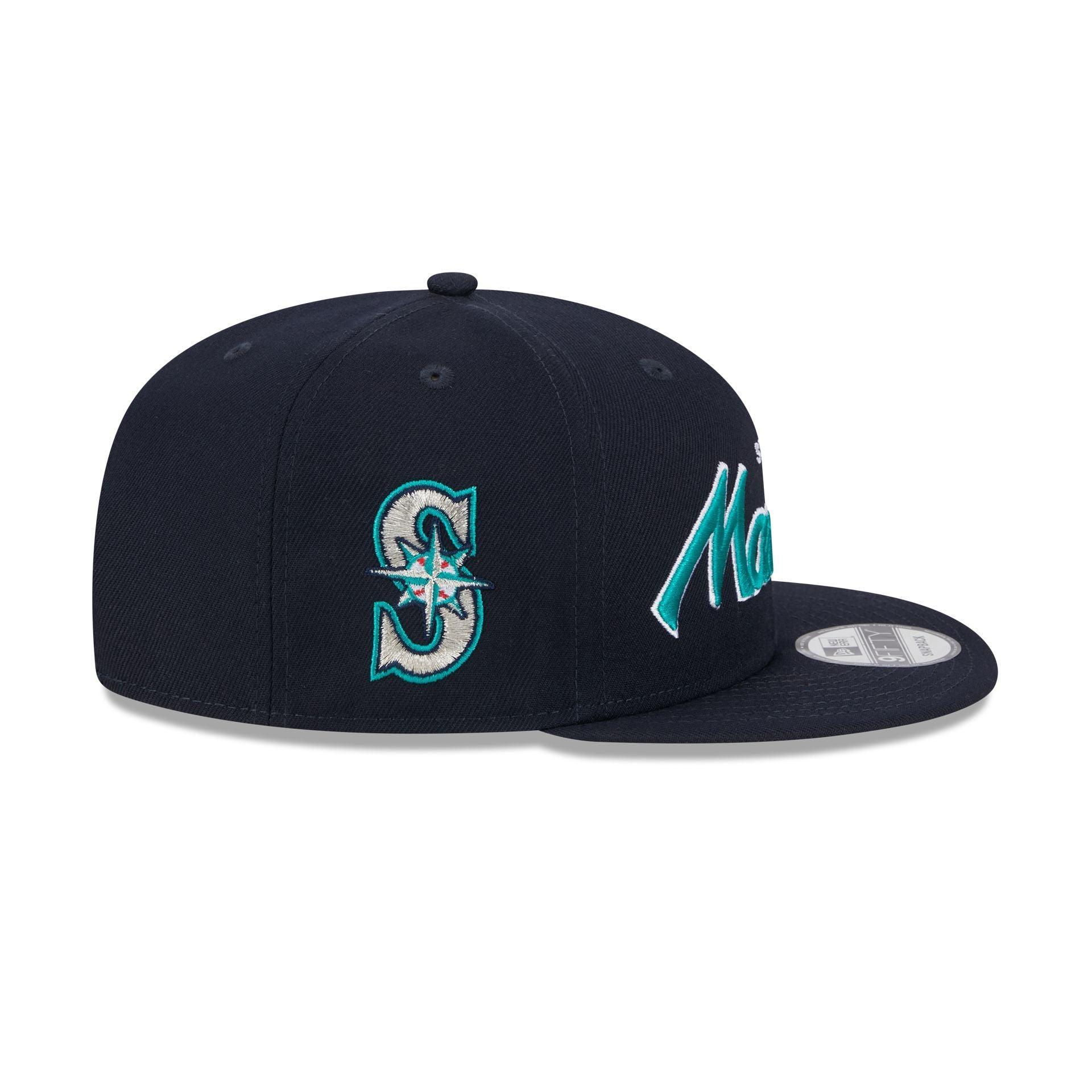 Seattle Mariners Wordmark 9FIFTY Snapback Hat Male Product Image