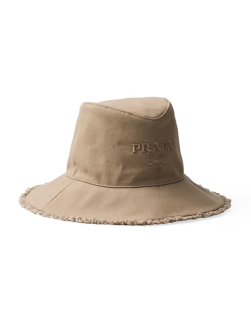 Womens Wide Brimmed Drill Bucket Hat product image