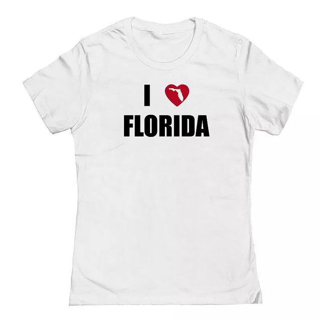 Juniors I Heart Florida Graphic Tee, Womens Product Image