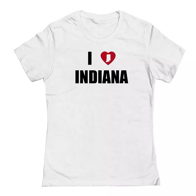 Juniors I Heart Indiana Graphic Tee, Womens Product Image