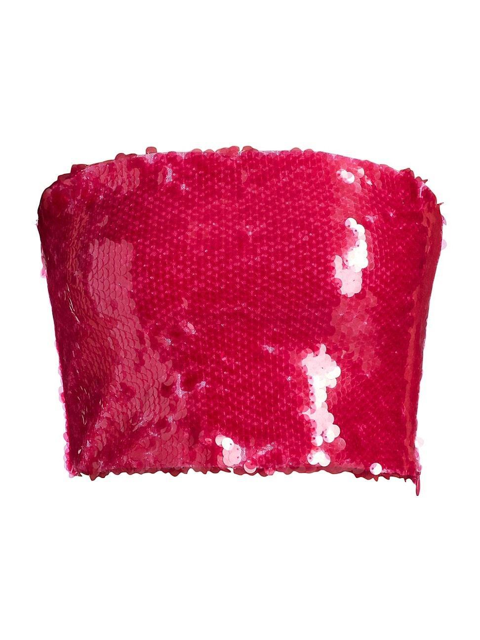 Womens Sequined Tube Top Product Image