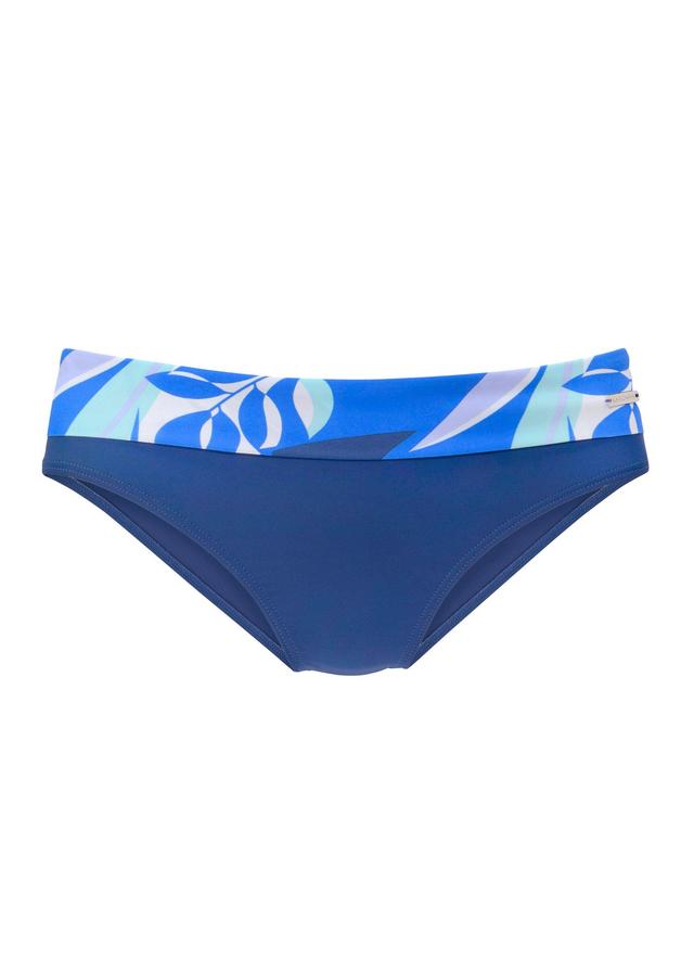 Mid-Rise Moderate Bottom - Blue & White Tropic Product Image