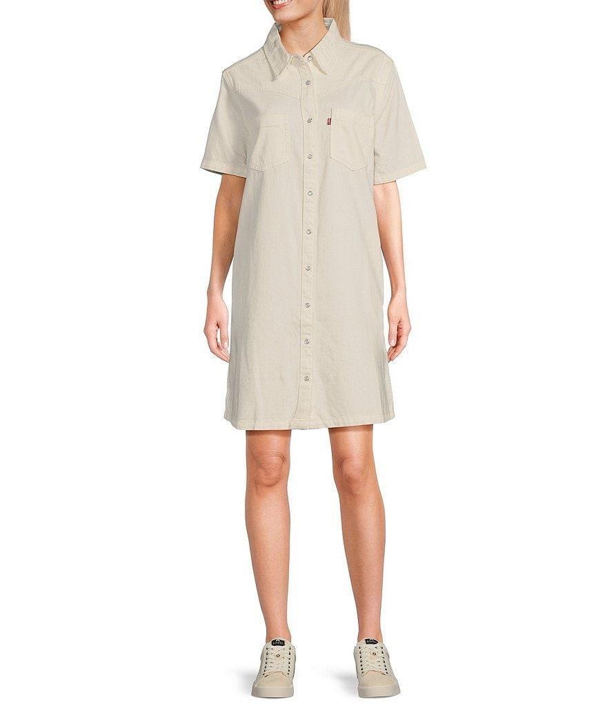 Levi's® Louisa Short Sleeve Denim Mini Dress Product Image