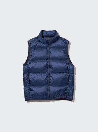 UNIQLO US Men's Ultra Light Down Vest (Wide Quilt) with Anti-Static Blue XS UNIQLO US  XS  male Product Image