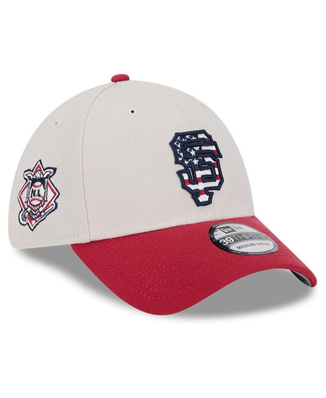 New Era Mens Red San Francisco Giants 2024 Fourth of July 39THIRTY Flex Hat Product Image