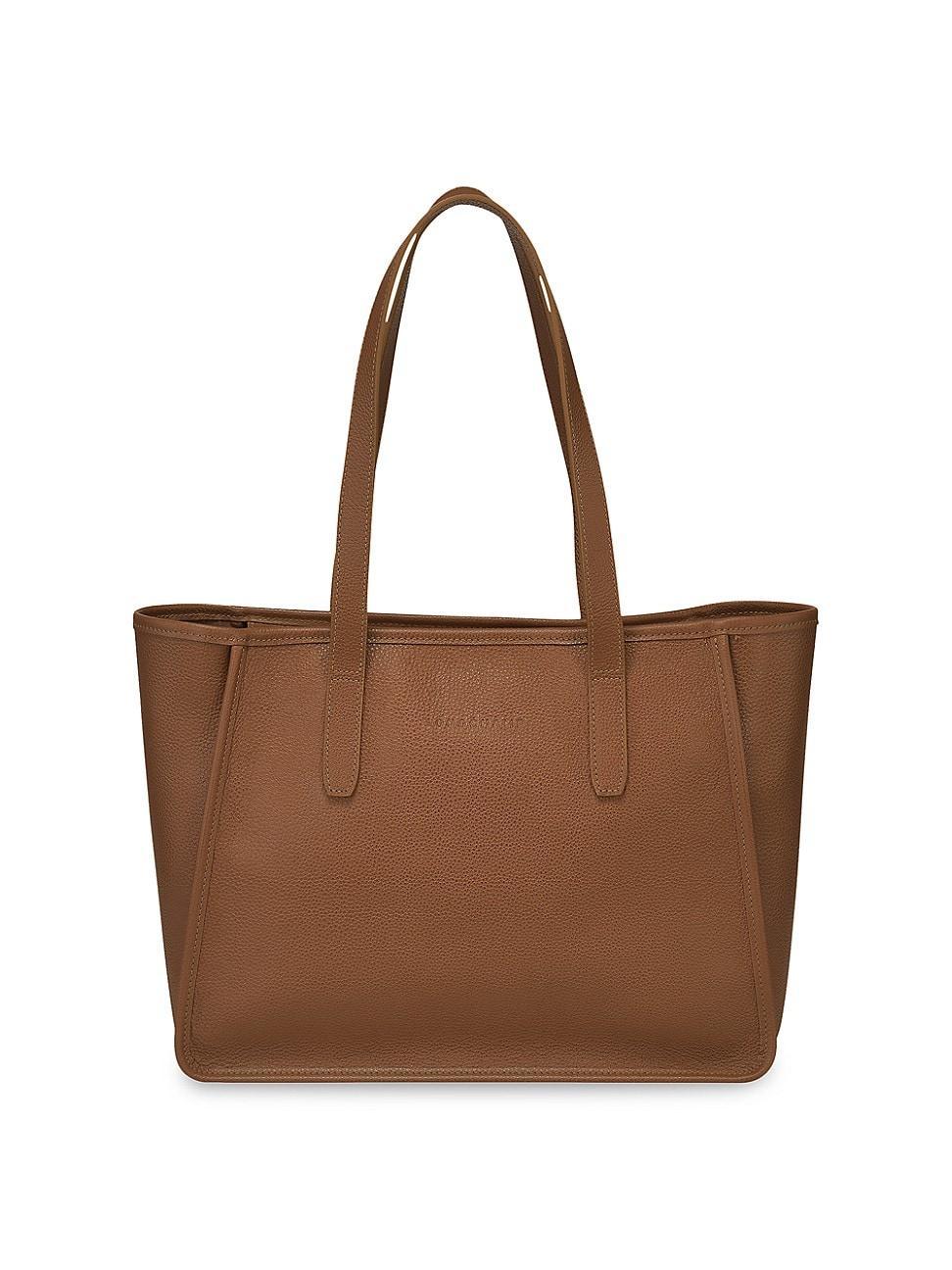 Womens Le Foulonn Leather Shoulder Tote Product Image