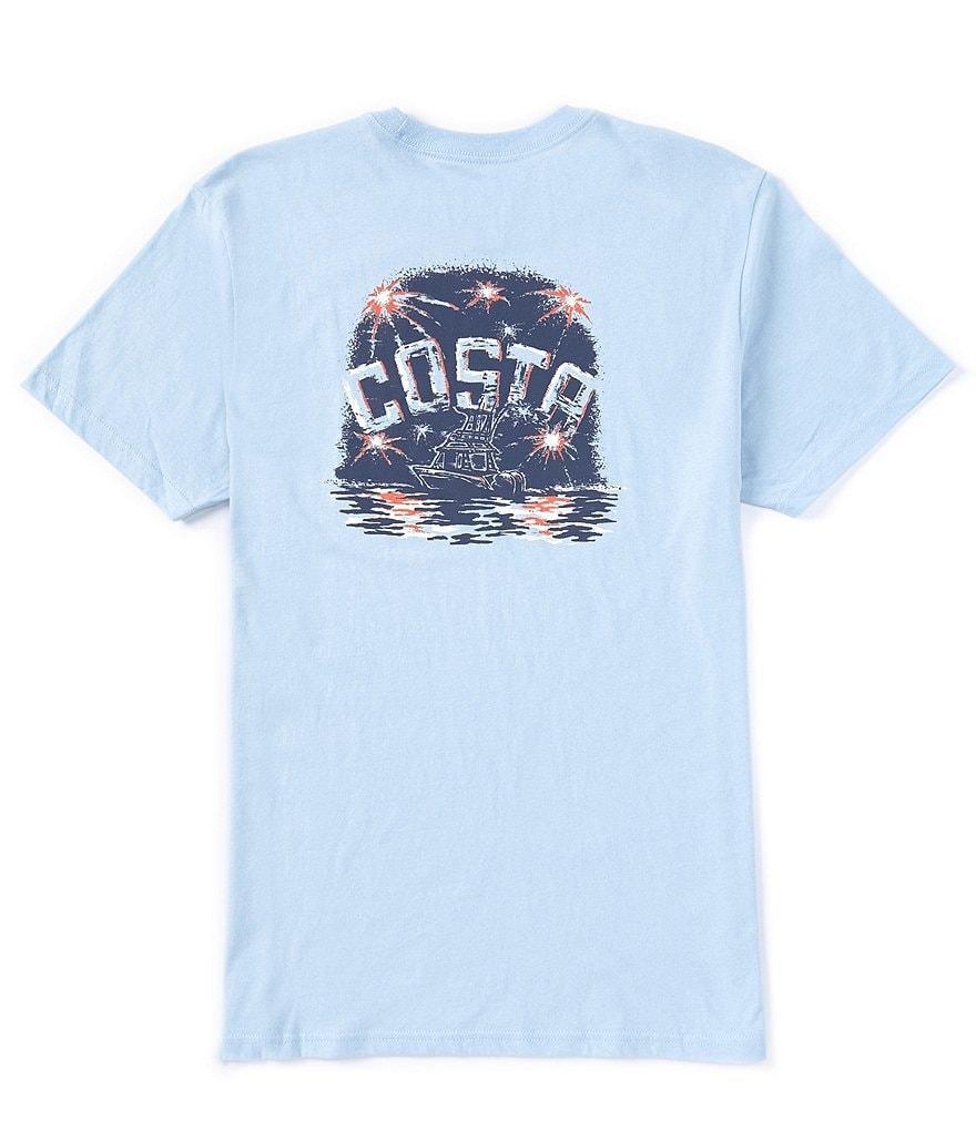 Costa Short Sleeve Freedom Fireworks Americana T-Shirt Product Image