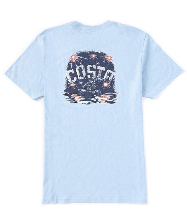 Costa Short Sleeve Freedom Fireworks Americana T-Shirt Product Image