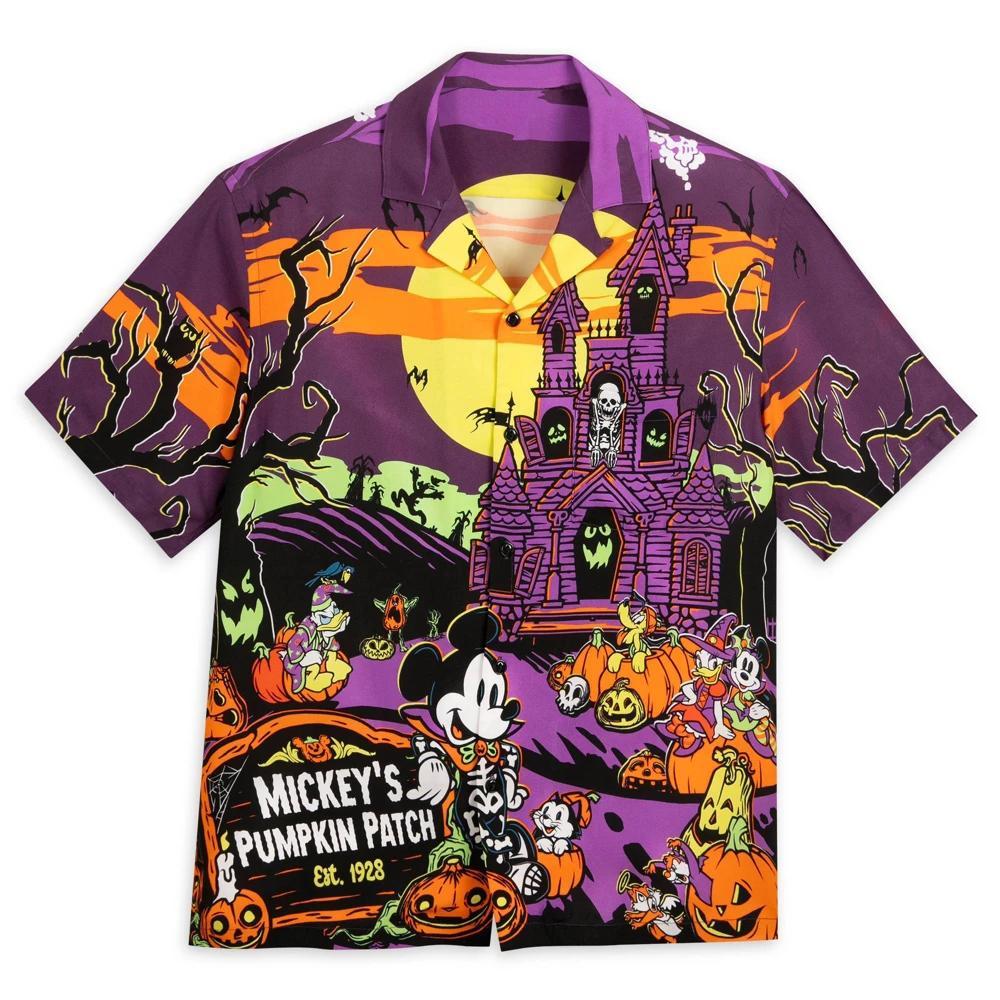 Mens Mickey Mouse & Friends Halloween Woven Short Sleeve Graphic T-ShirtDisney Store Product Image