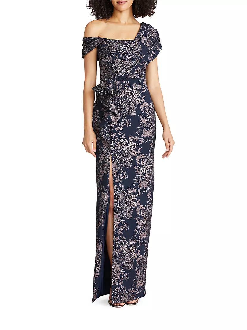 Amaris Jacquard Column Gown Product Image