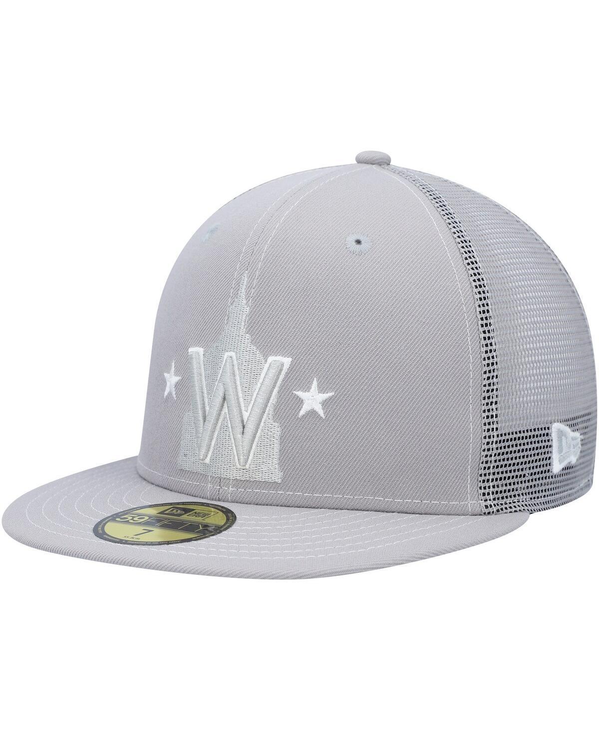 Mens New Era Gray Washington Nationals 2023 On-Field Batting Practice 59FIFTY Fitted Hat Product Image