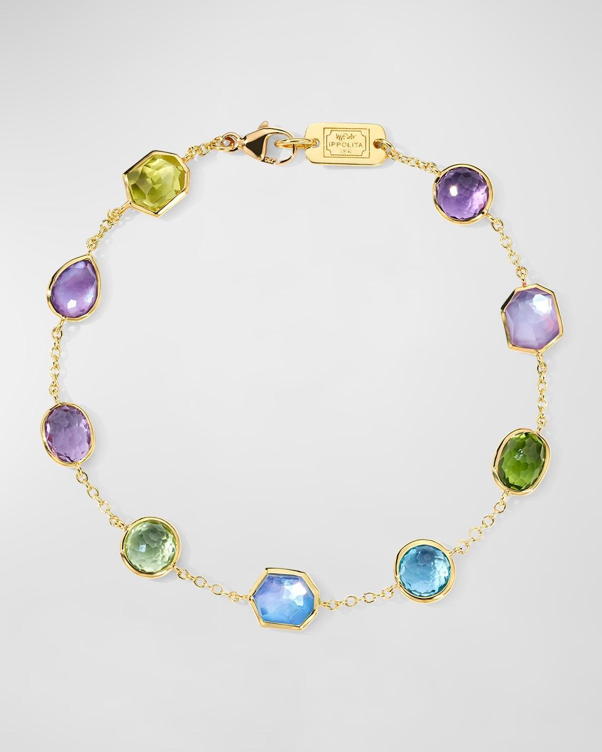 18K Gold Rock Candy 9-Stone Bracelet in Alpine Product Image