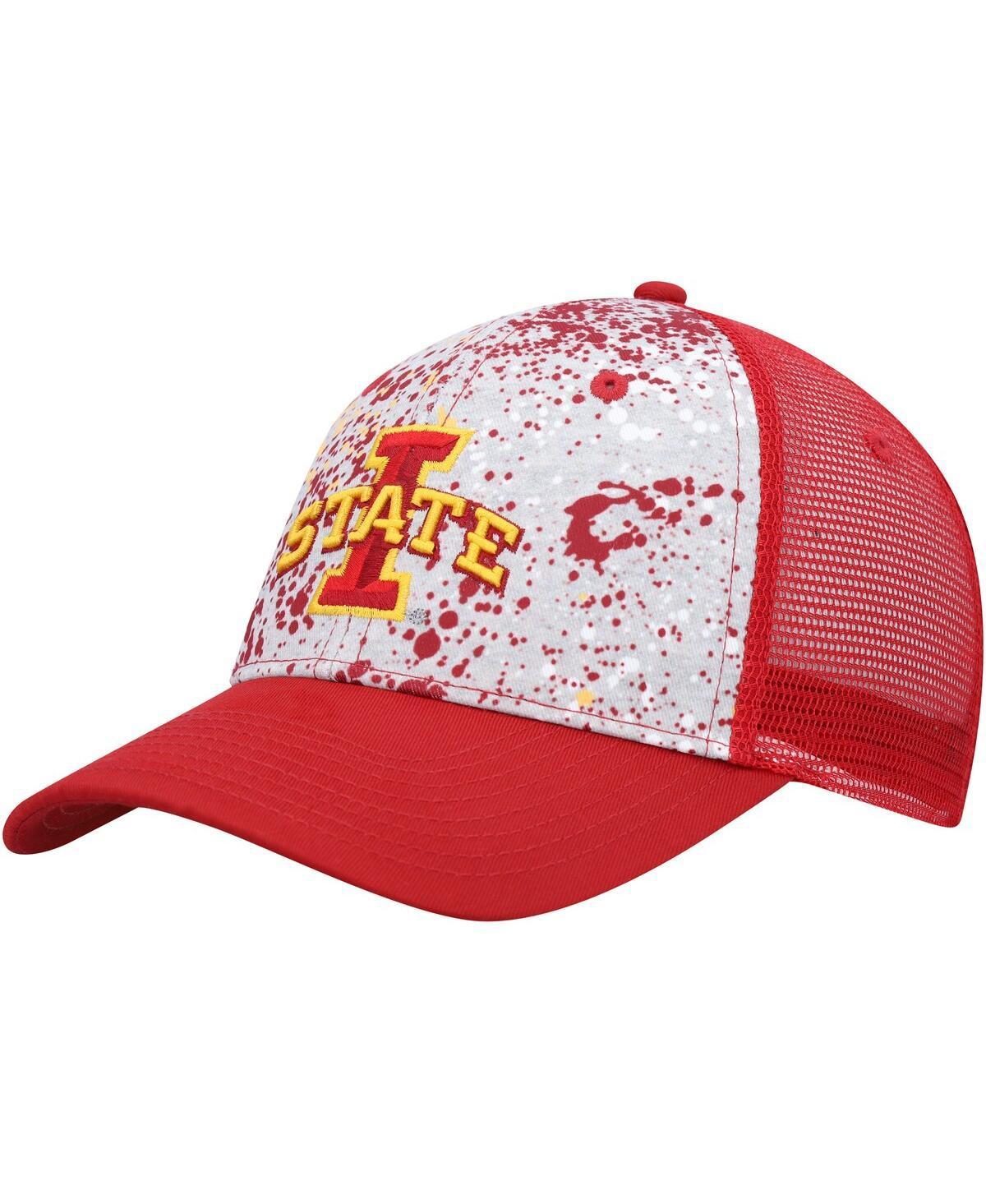 Mens Colosseum Gray Iowa State Cyclones Love Fern Trucker Snapback Hat - Gray Product Image