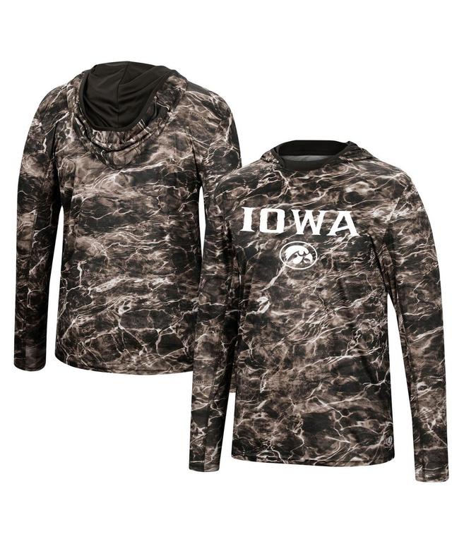 Mens Colosseum Iowa State Cyclones Mossy Oak SPF 50 Performance Long Sleeve Hoodie T-Shirt Product Image