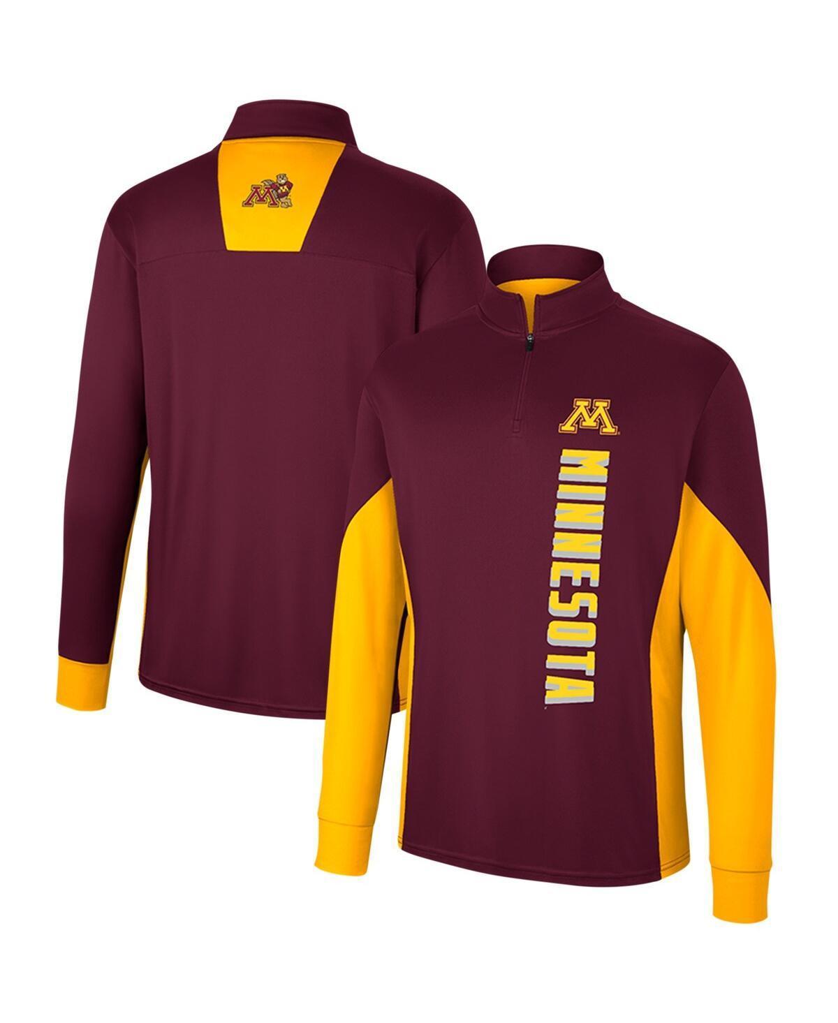 Mens Colosseum Maroon Minnesota Golden Gophers Bart Quarter-Zip Top Product Image