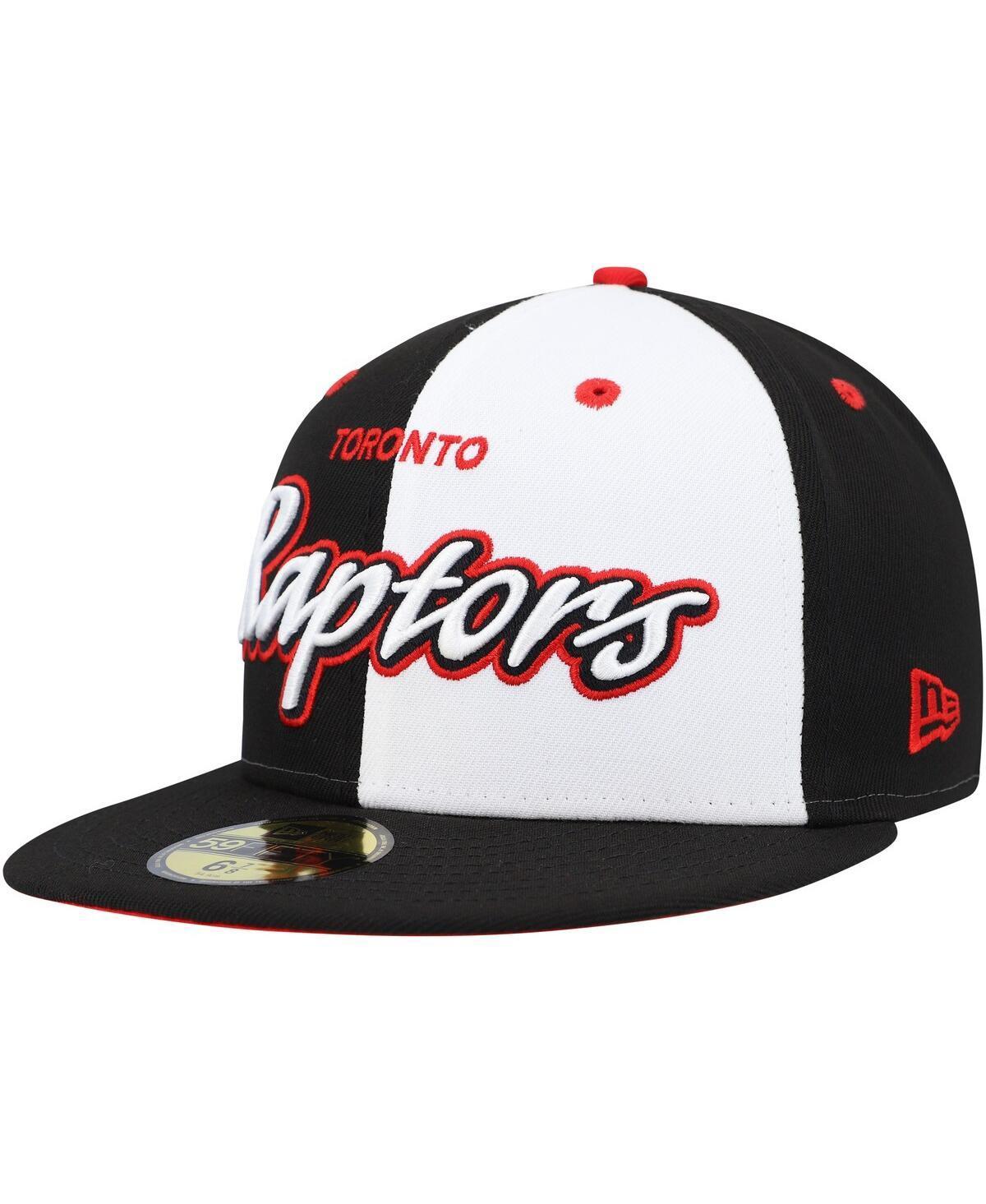 Mens New Era Black/White Toronto Raptors Griswold 59FIFTY Fitted Hat Product Image