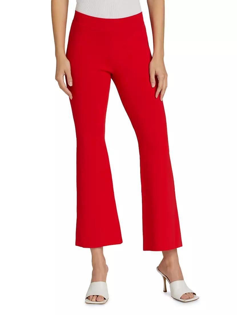 Compact Knit Kick-Flare Pants Product Image