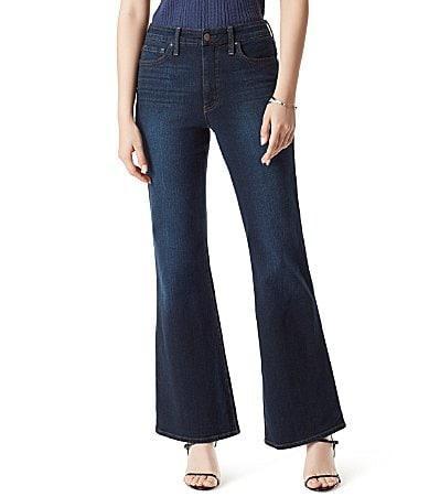 Sam Edelman Bay Mid Rise Flared Leg Denim Jeans Product Image