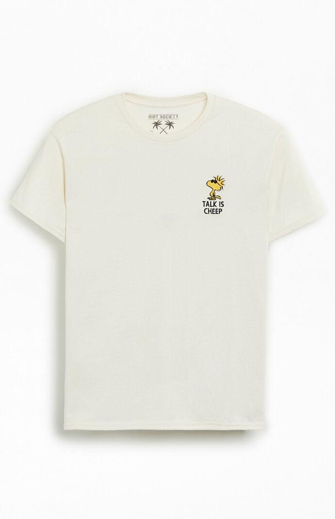 Riot Society Men's Peanuts Talk Is Cheap T-Shirt Product Image