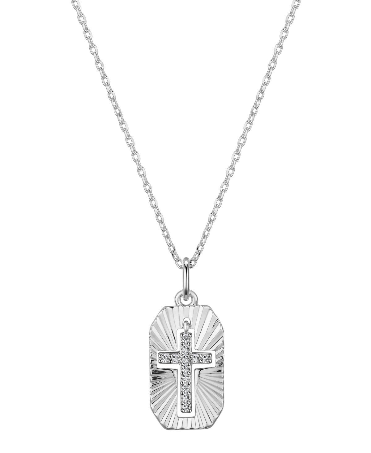 Unwritten Cubic Zirconia Cross Pendant Necklace Product Image