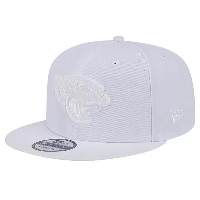 Mens New Era Jacksonville Jaguars Main White 9FIFTY Snapback Hat Product Image