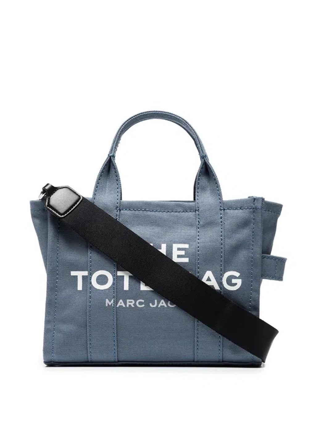 The Small Tote Bag In Blue Product Image