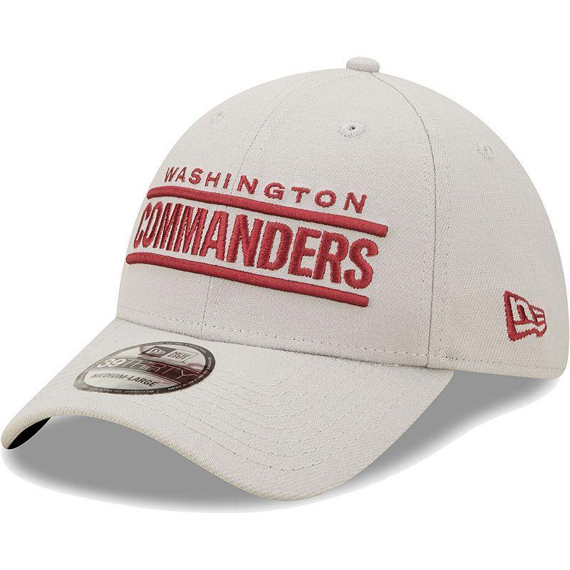 Men's New Era Gray Washington Commanders Wordmark Essential 39THIRTY Flex Hat Product Image