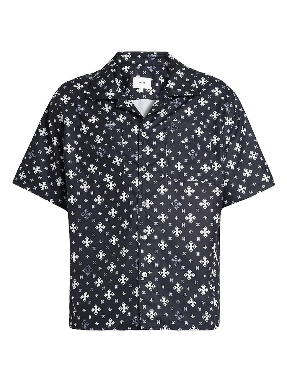 Mens Cross Bandana Short-Sleeve Shirt Product Image