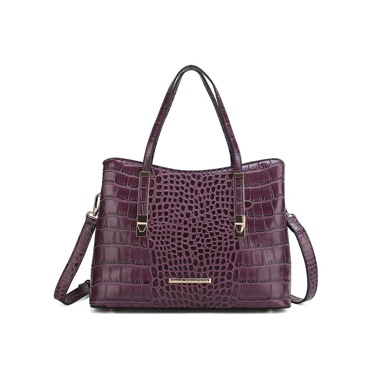 Mkf Collection Aurelia Crocodile Embossed Women s Tote Bag by Mia K Product Image