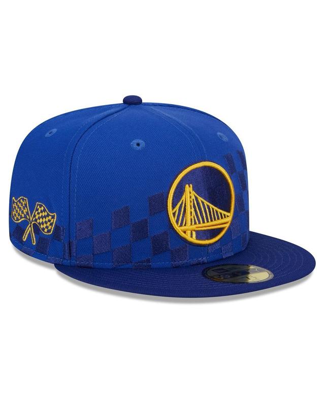 Mens New Era Royal Golden State Warriors 2024 Nba All-Star Game Rally Drive Checkerboard 59FIFTY Crown Fitted Hat Product Image