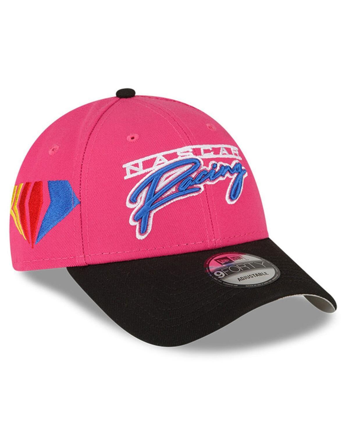 Mens New Era Pink and Black 2023 Nascar Cup Series 9FORTY Big Number Snapback Adjustable Hat - Pink Product Image