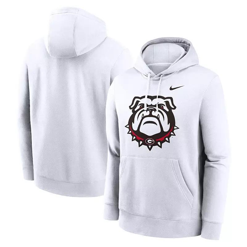 Mens Nike Georgia Bulldogs Primetime Alternate Logo Club Fleece Pullover Hoodie Product Image