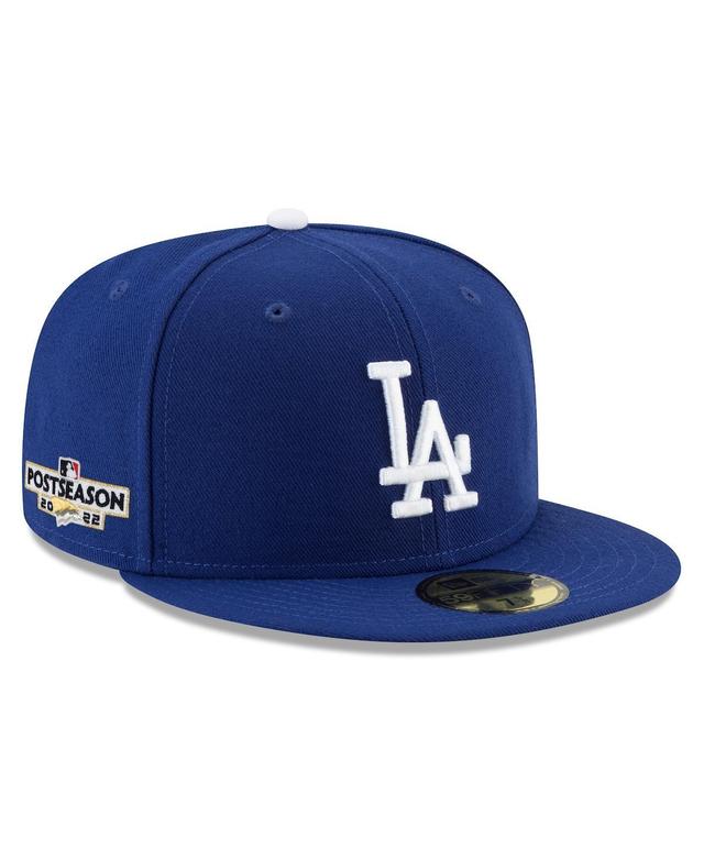 Mens New Era Royal Los Angeles Dodgers 2022 Postseason Side Patch 59FIFTY Fitted Hat Product Image