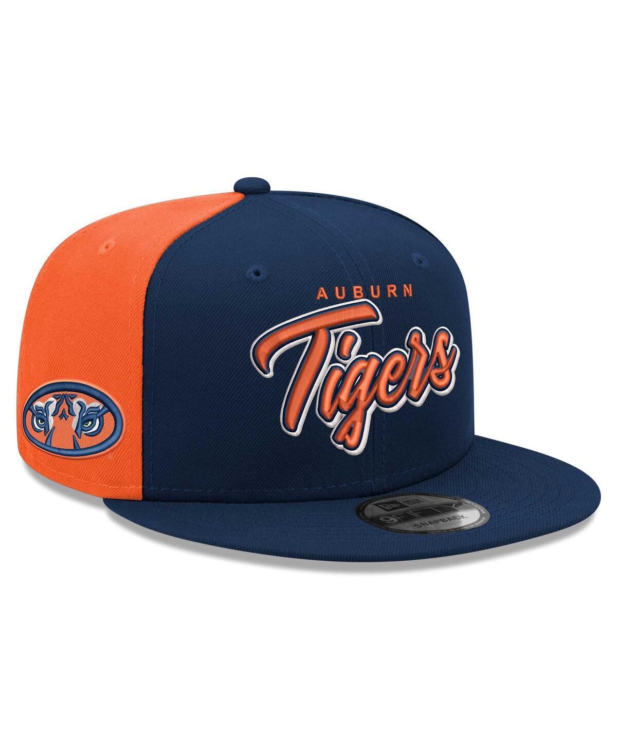 Mens New Era Auburn Tigers Outright 9FIFTY Snapback Hat, Blue Product Image