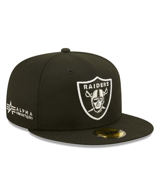 Mens New Era X Alpha Industries Black Las Vegas Raiders Alpha 59Fifty Fitted Hat Product Image