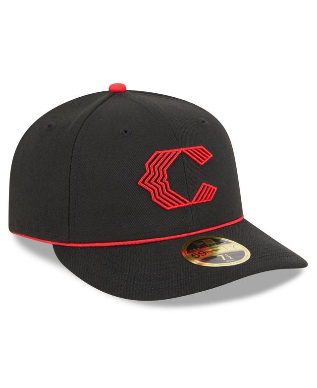 Mens New Era  Black Cincinnati Reds 2023 City Connect Low Profile 59FIFTY Fitted Hat Product Image