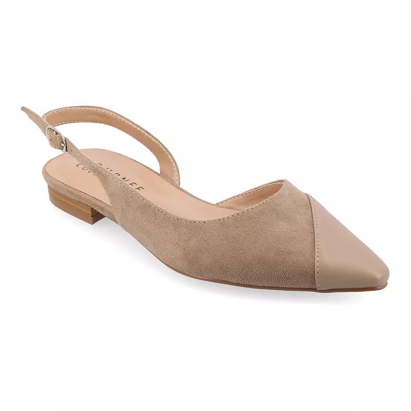 Journee Collection Womens Daphnne Slingback Pointed Toe Flats Product Image