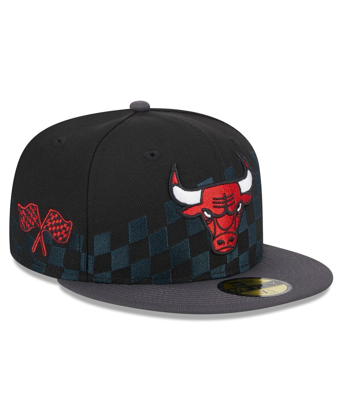 Mens New Era Chicago Bulls 2024 NBA All-Star Game Rally Drive Checkerboard 59FIFTY Crown Fitted Hat Product Image