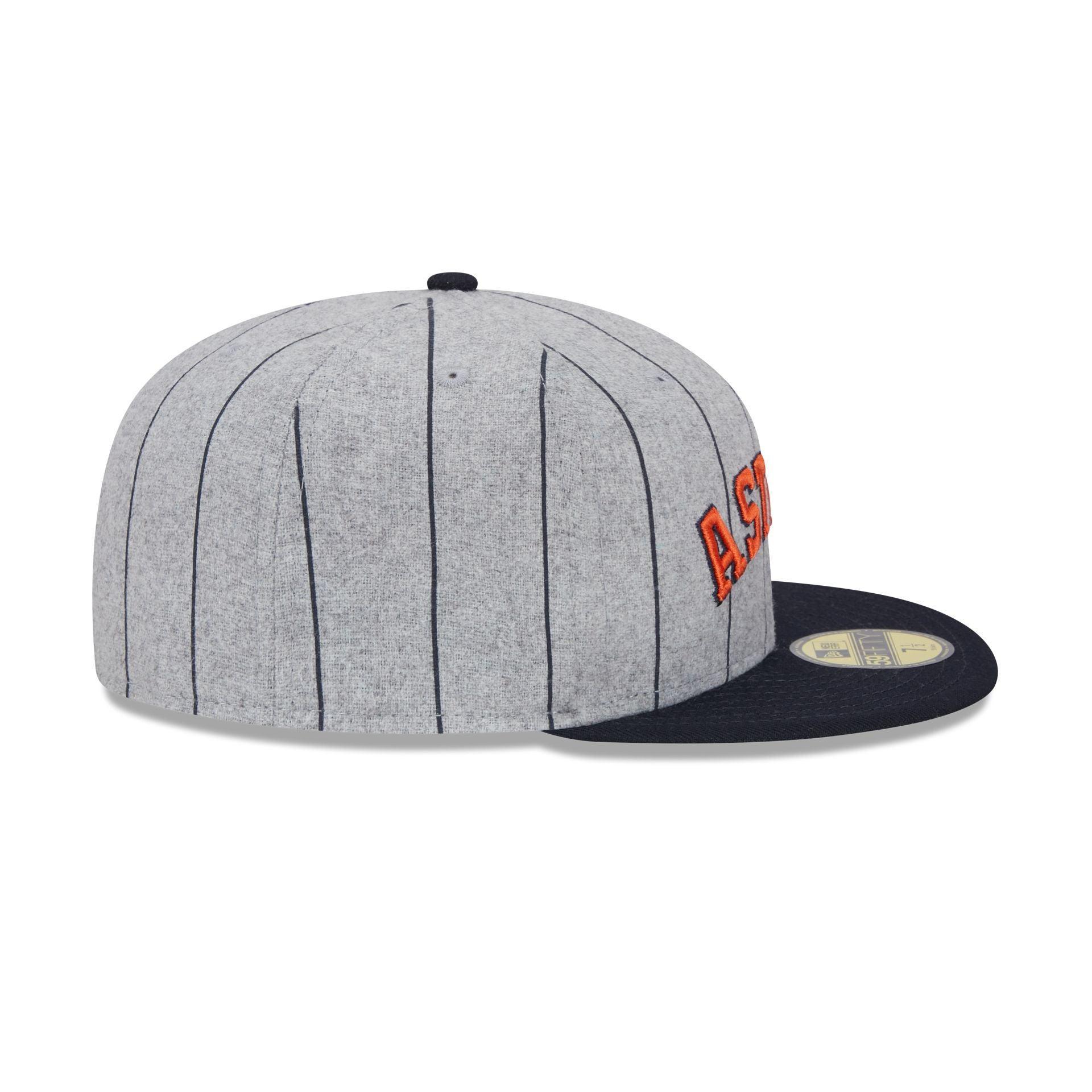 Houston Astros Heather Pinstripe 59FIFTY Fitted Hat Male Product Image