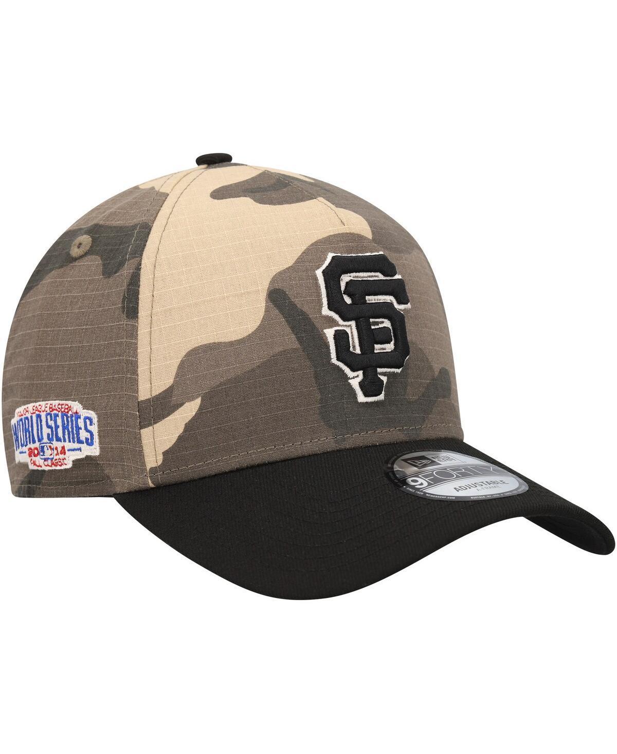 Mens New Era San Francisco Giants Camo Crown A-Frame 9FORTY Adjustable Hat Product Image